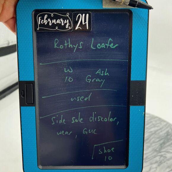 Rothys Shoes Womens 10 The Original Slip On Sneaker Ash Gray Loafer Casual Daily - Picture 11 of 12